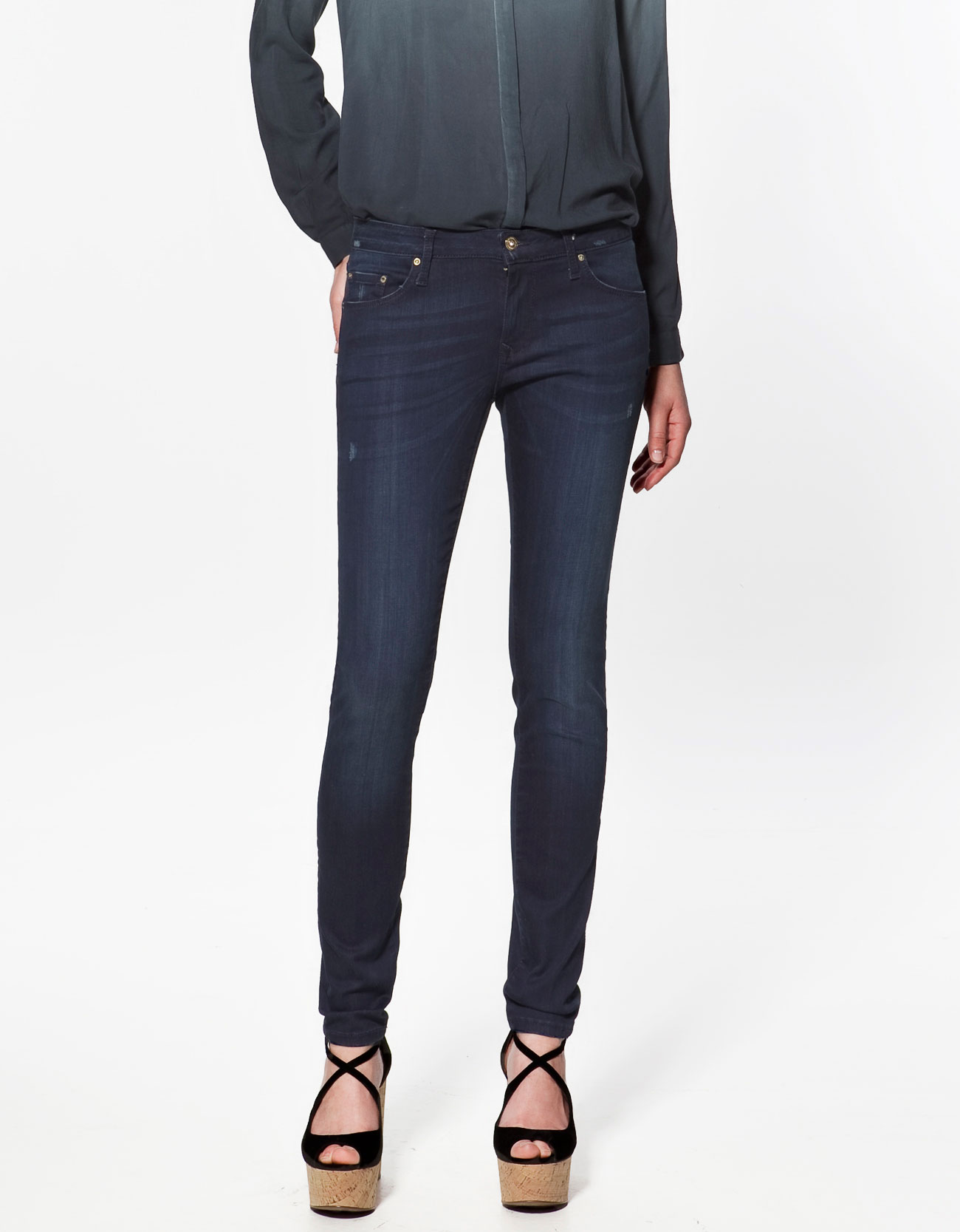 zara slim fit trousers