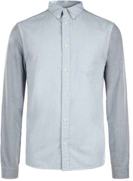 Allsaints Emmons Long Sleeved Shirt in Gray for Men (harbour mix) | Lyst