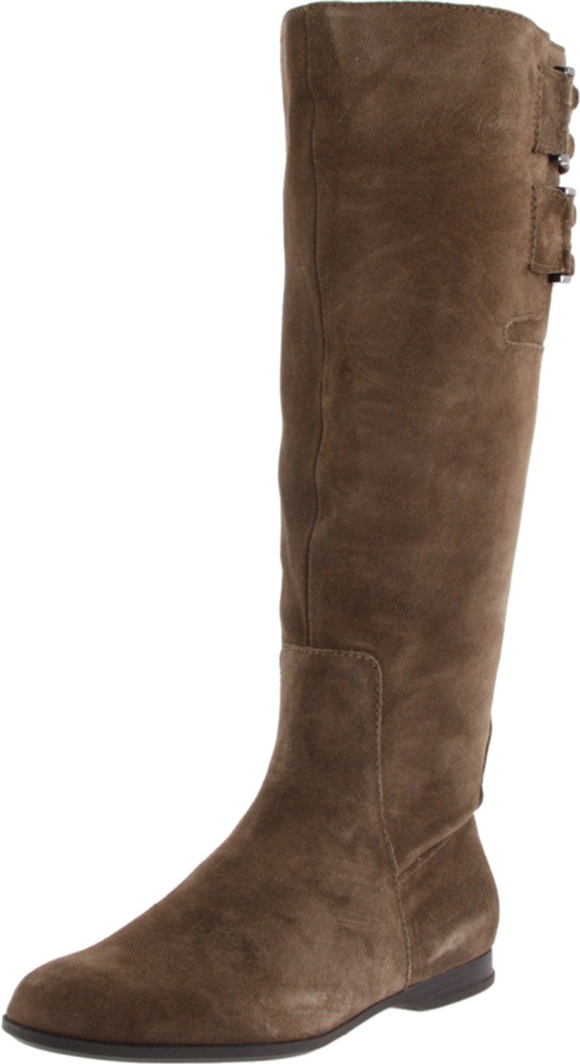 Enzo Angiolini Womens Zapata Riding Boot in Brown (taupe suede) | Lyst