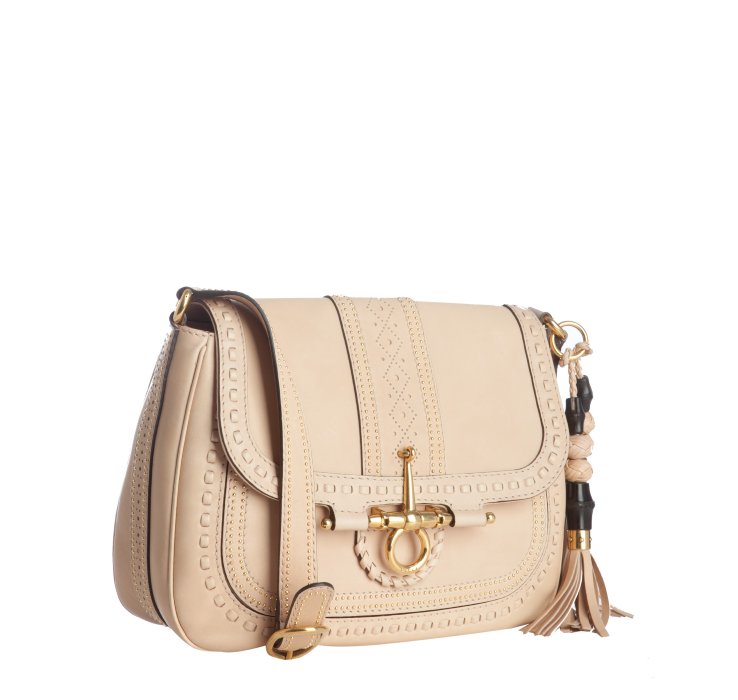 Lyst - Gucci First Blush Leather Snaffle Bit Medium Crossbody Bag in Natural