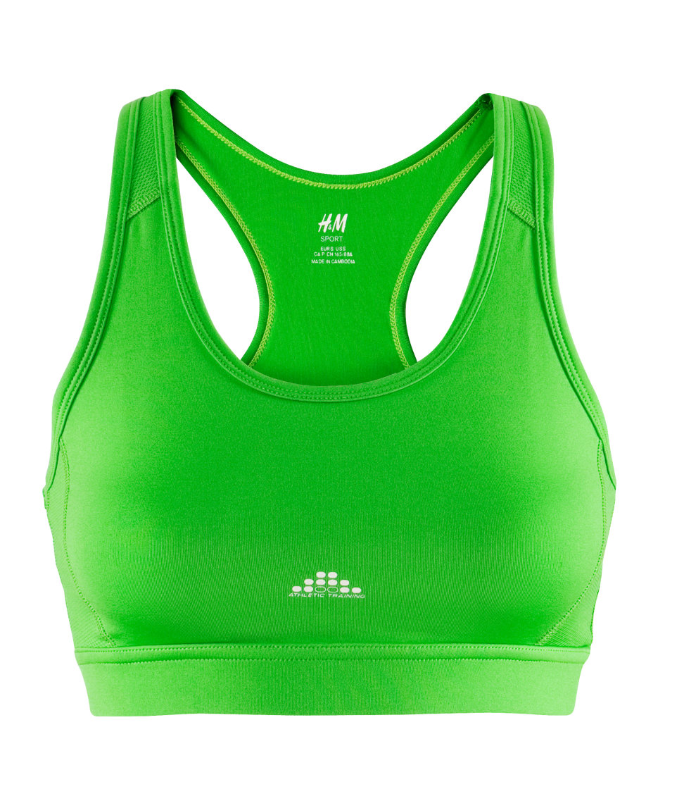 Green Sports Bras Breeze Clothing