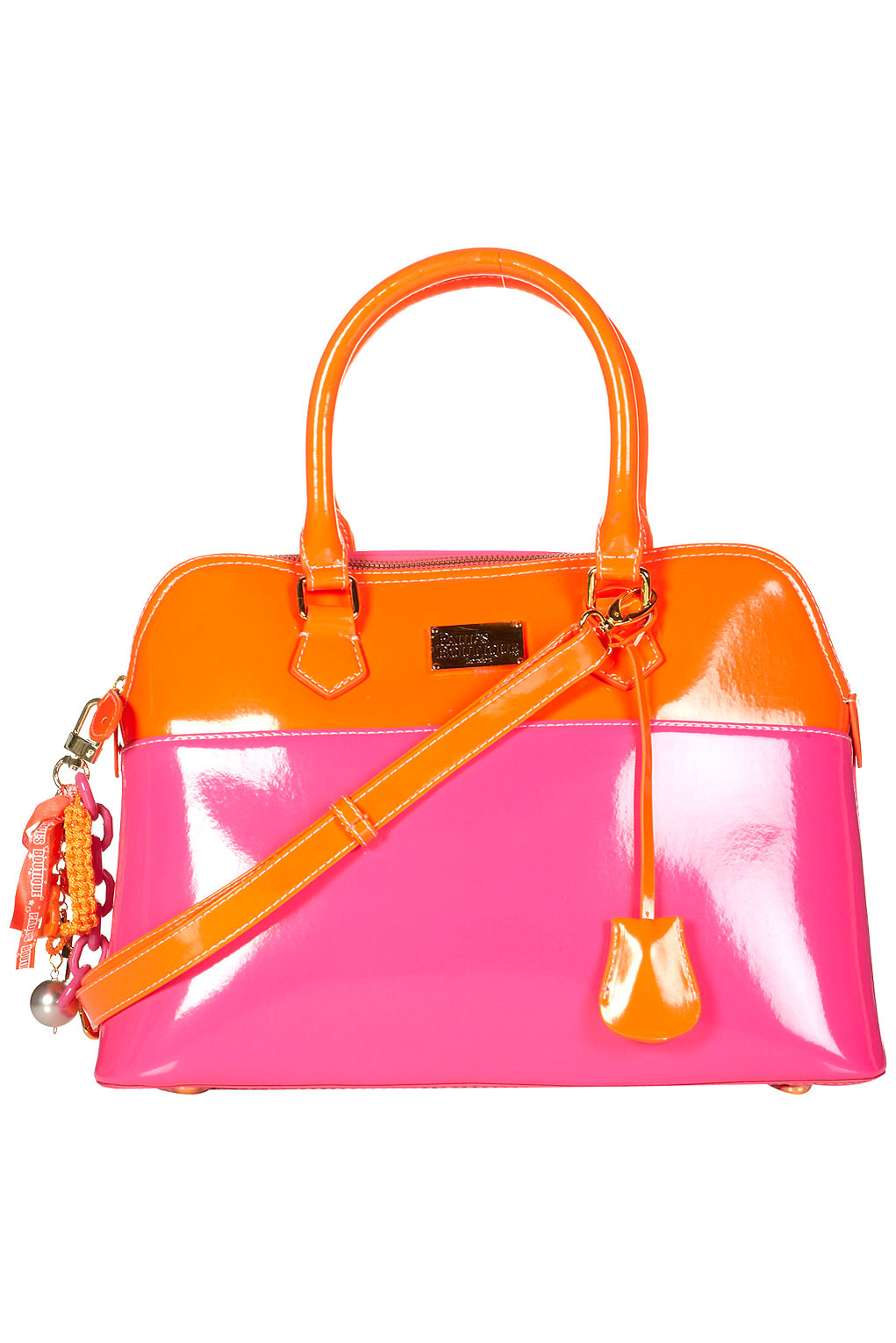 topshop orange bag