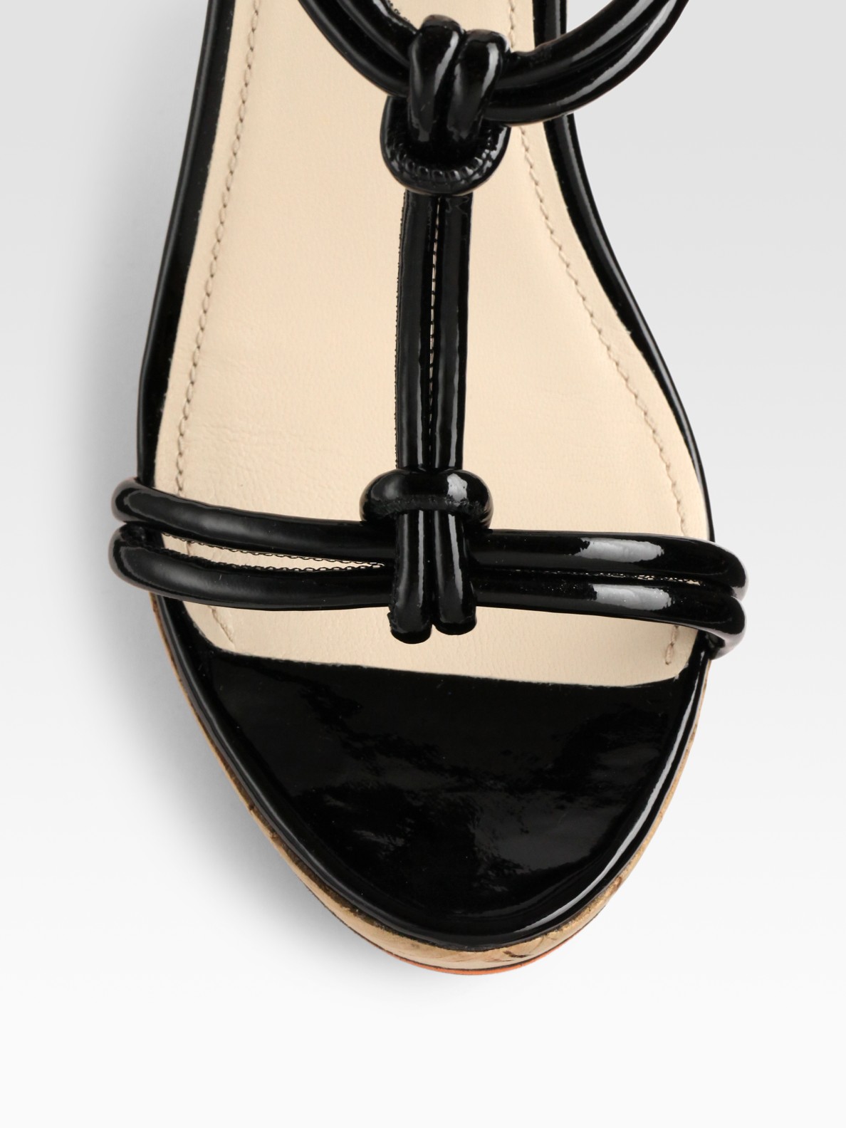 prada leather platform sandals