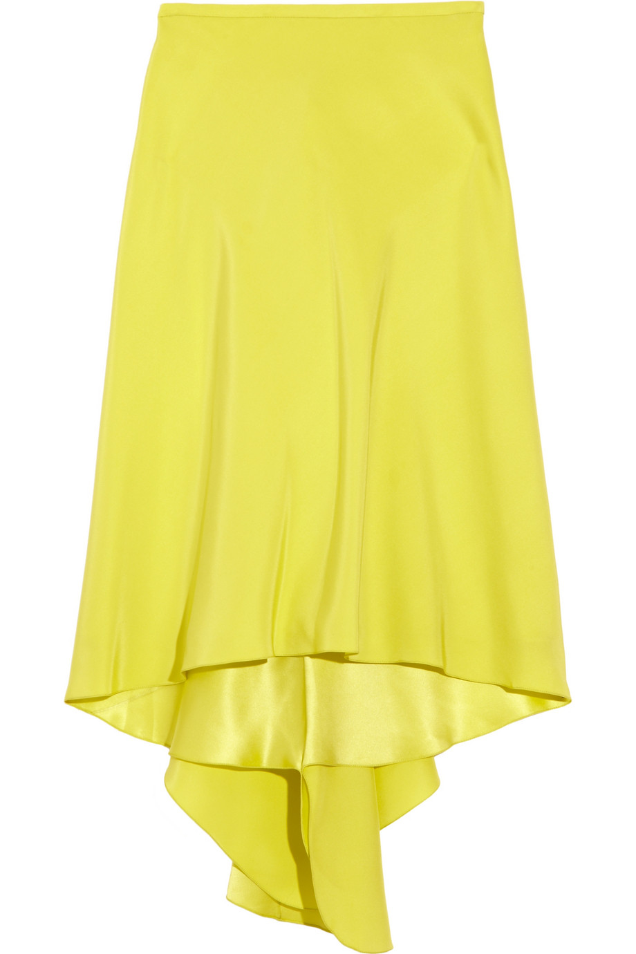 Lyst - Jason Wu Ruffled-back Silk Skirt in Yellow