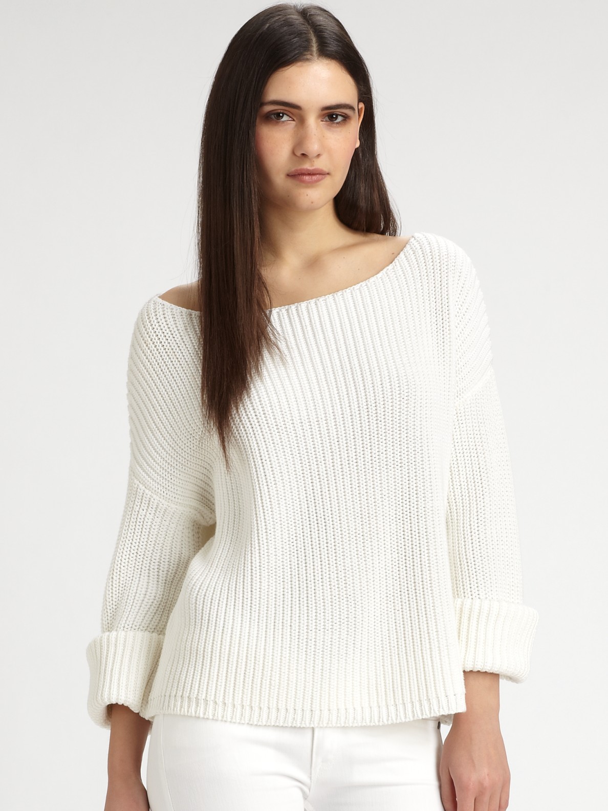 best white sweater