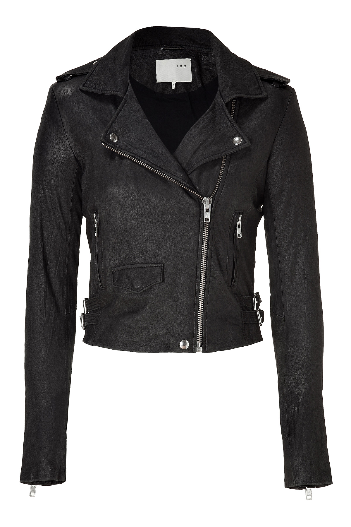 Iro Black Lamb Leather Jacket in Black | Lyst