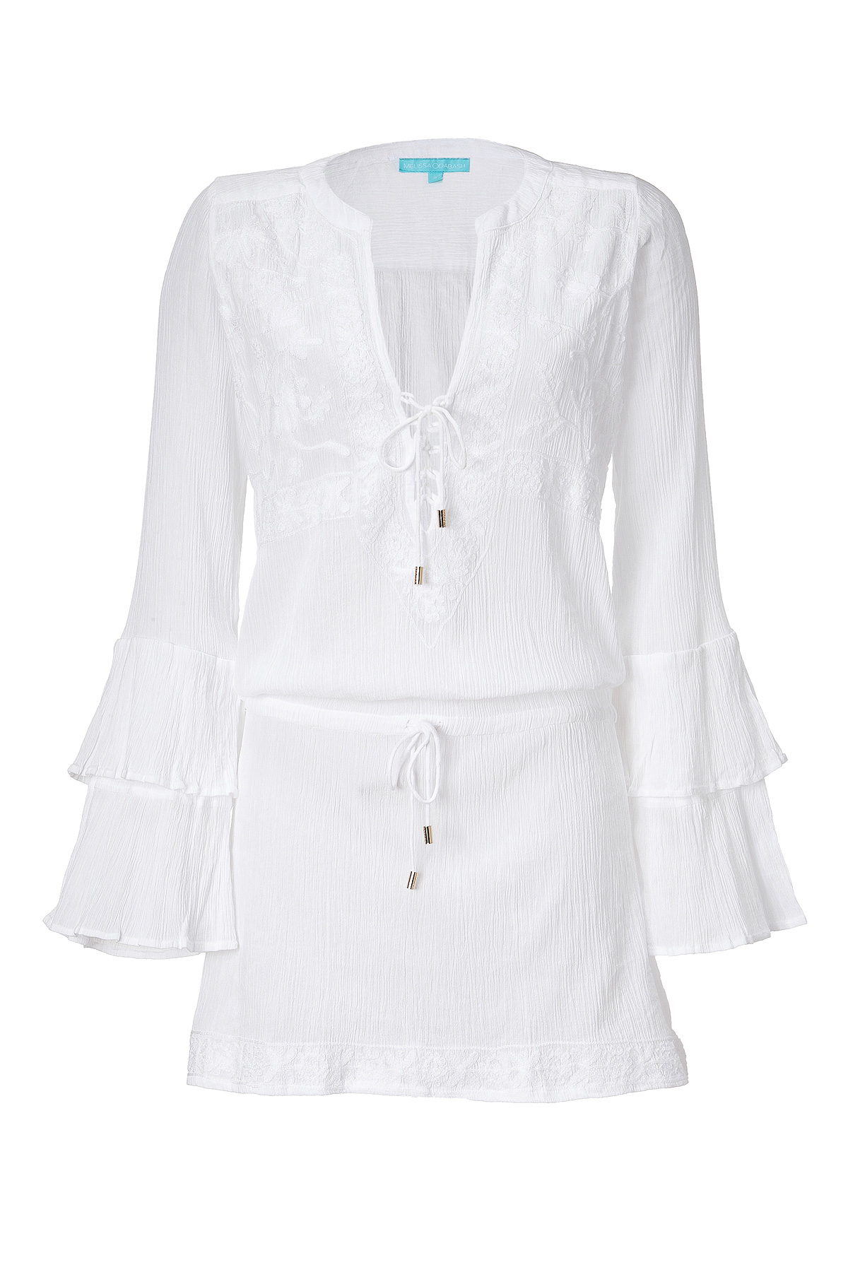 Lyst - Melissa Odabash Gauze Cotton Kimberly Tunic Top in White