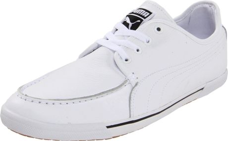 Puma Mens Benecio Lace Up Fashion Sneaker in White for Men (white/gum ...