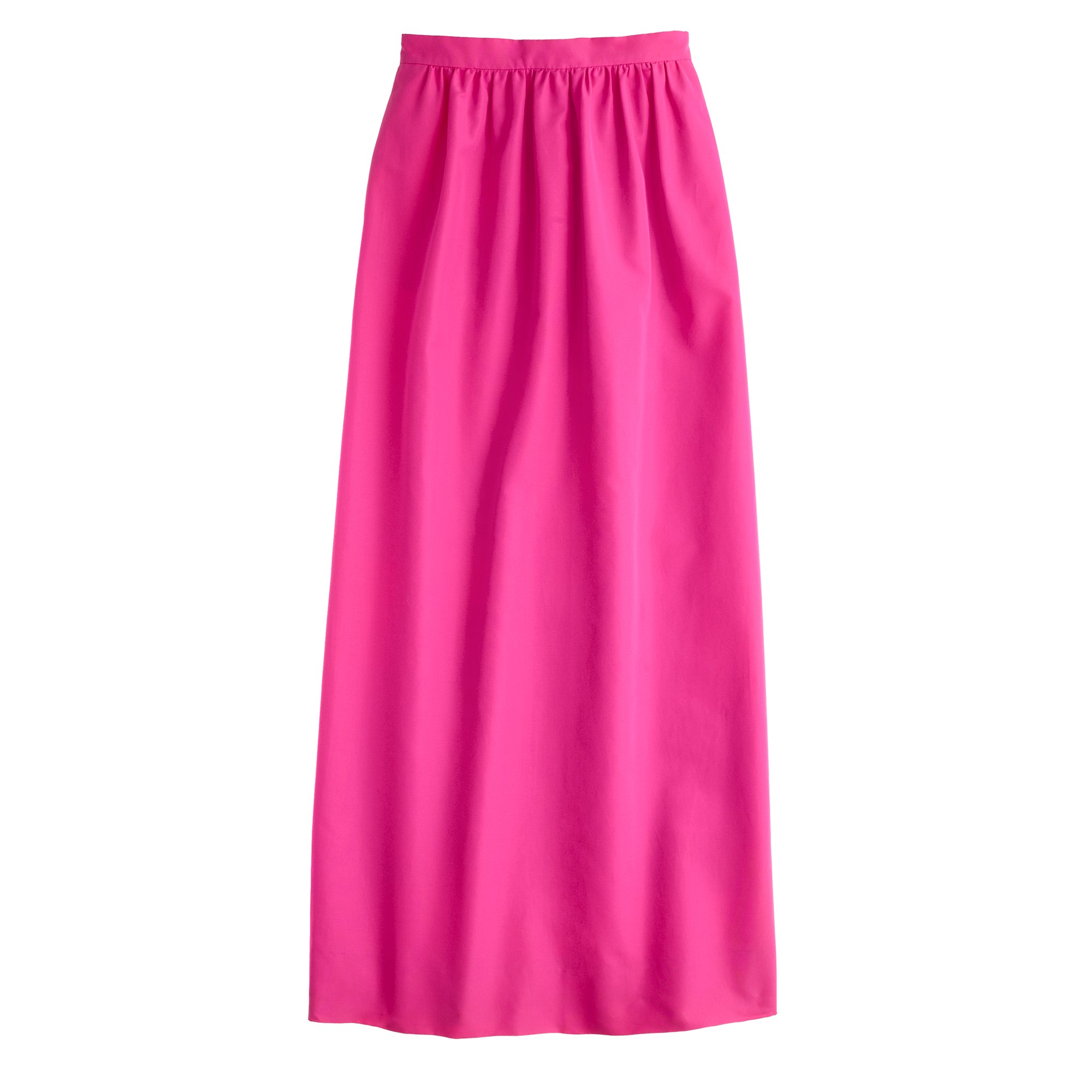J.crew Pre-order Shirred Maxiskirt in Pink | Lyst