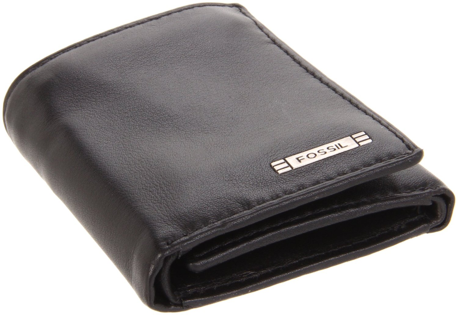 Fossil Evans Zip Trifold Wallet in Black for Men Lyst