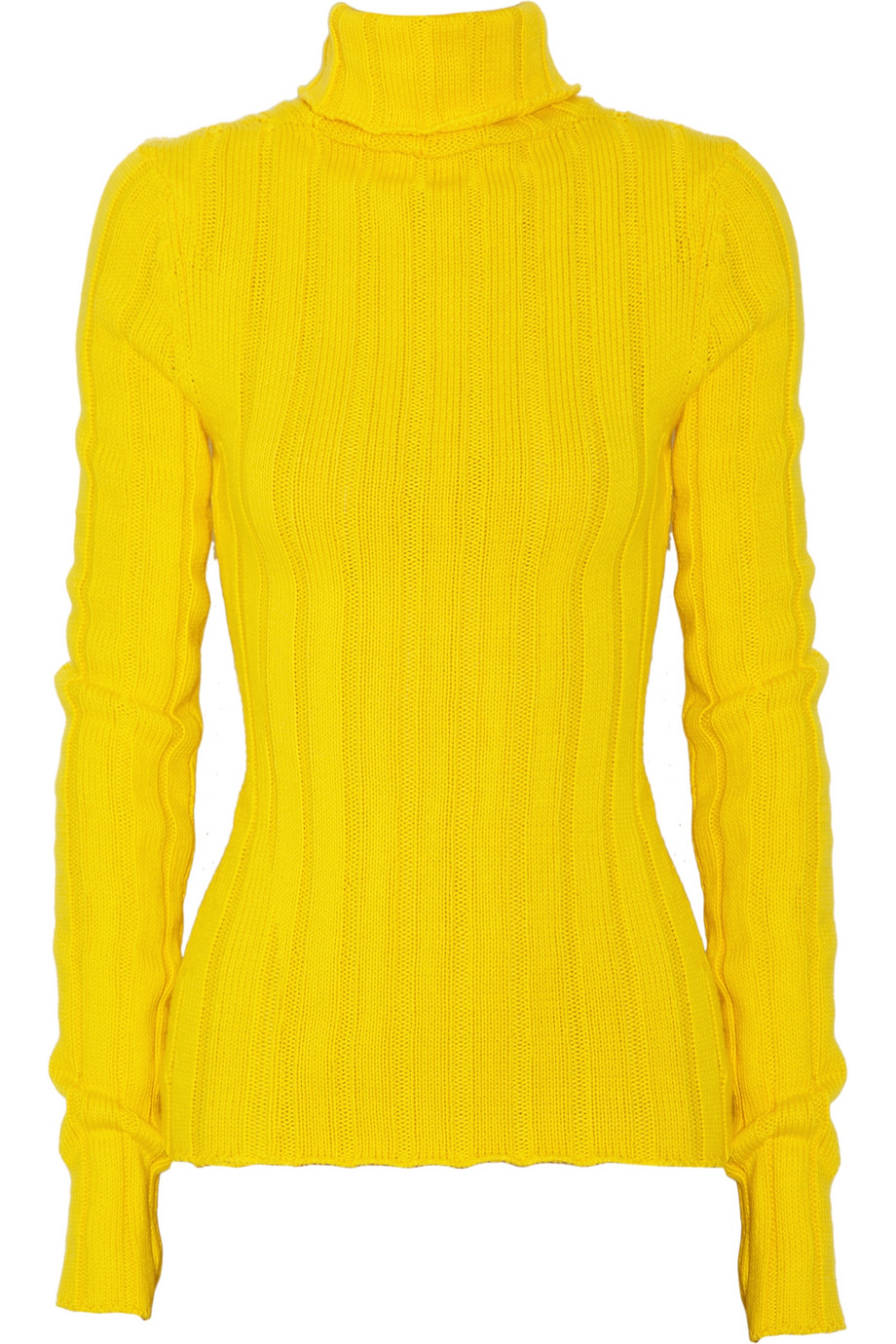 D&g Spring 2012 Yellow Ribbed Turtleneck in Yellow | Lyst