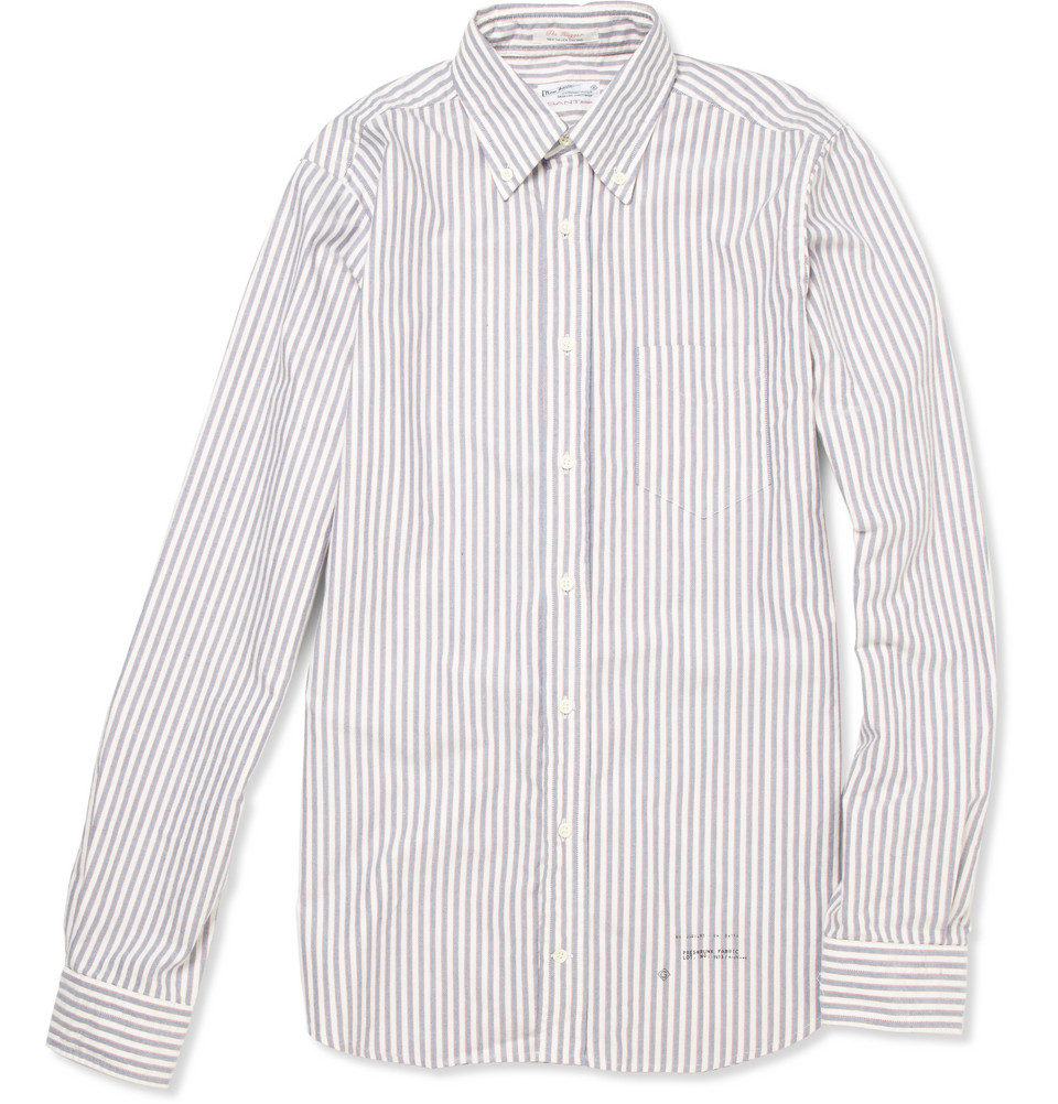 Gant Rugger Striped Button-down Collar Oxford Shirt in Blue for Men ...