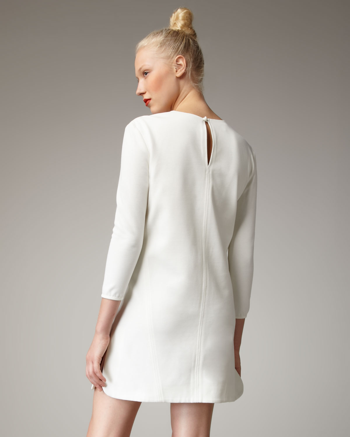 Lyst Tibi Mod Shift Dress in White