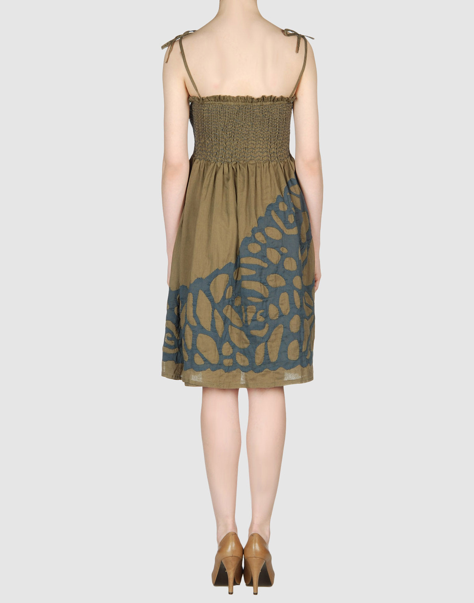 Antik batik  Short Dress  in Green Lyst