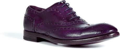 Paul Smith Eggplant Shoe with Perforated Detailing in Purple for Men ...