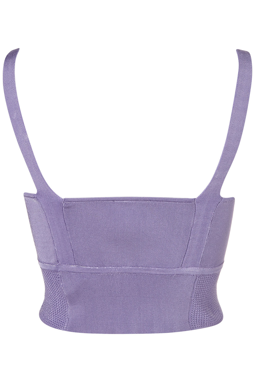 Topshop Knitted Bra Crop Top in Purple | Lyst