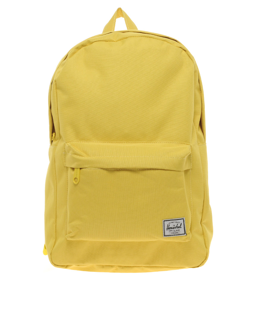 Lyst - Herschel Supply Co. Herschel Classic Pocket Backpack in Yellow