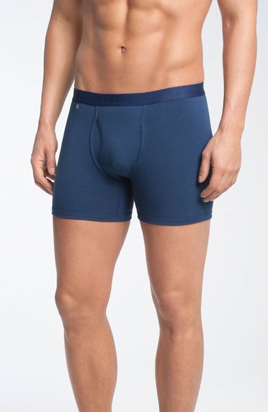 Pact Organic Cotton Boxer Briefs in Blue for Men (navy) | Lyst