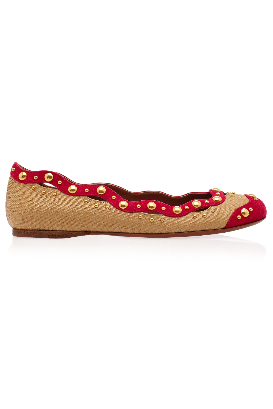 studded ballerina flats