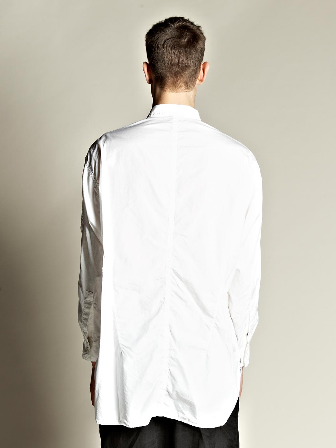 Lyst - Yohji yamamoto Button Oversized Long Shirt in White for Men