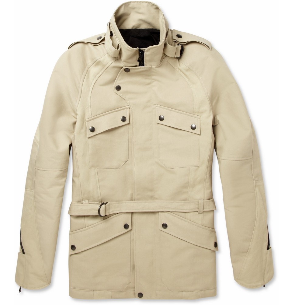 Balmain Cotton-canvas Safari Jacket in Beige for Men | Lyst
