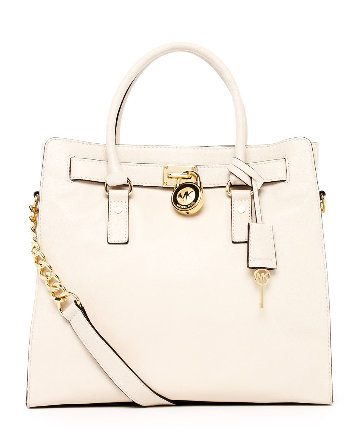 Lyst Michael Kors Hamilton Large Tote Vanilla In White Gallery