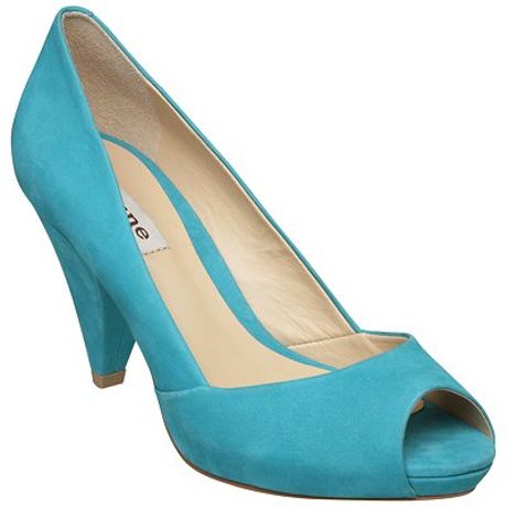 Dune Carlie D Suede Court Shoes Turquoise in Blue (turquoise) | Lyst