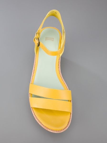 Camper Damas Sandal in Yellow | Lyst