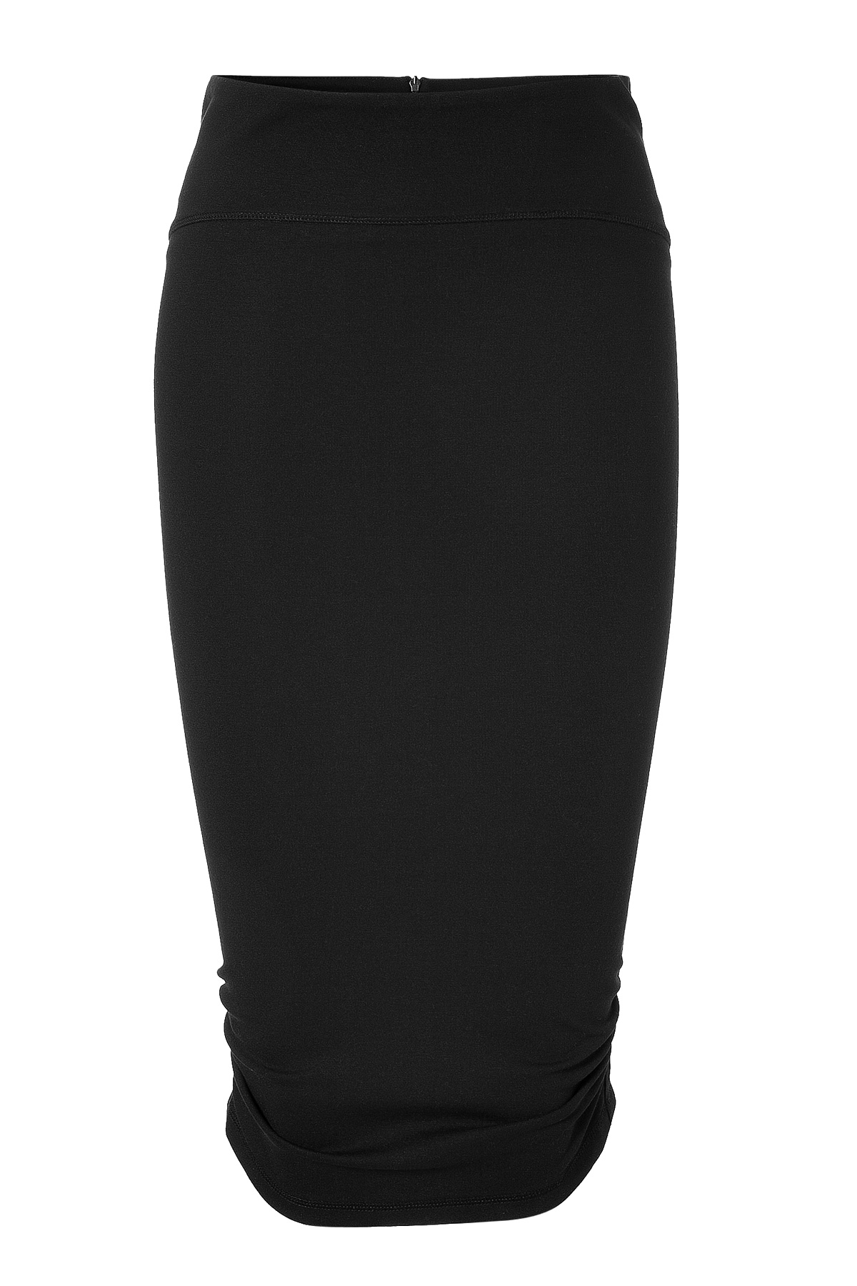 Mcq By Alexander Mcqueen Black Draped Pencil Skirt in Black | Lyst