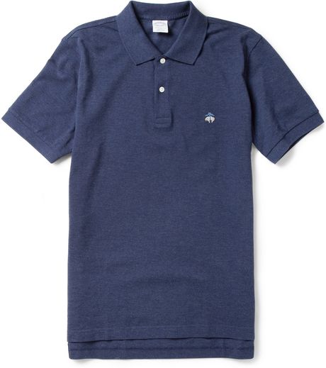 Brooks Brothers Slimfit Cottonpiqué Polo Shirt in Blue for Men | Lyst