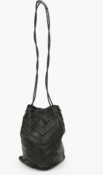 Nasty Gal Tryst Bucket Bag in Black | Lyst