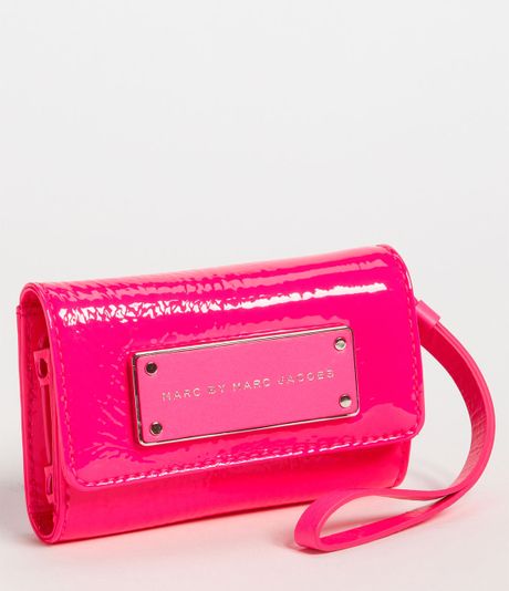 Marc By Marc Jacobs Take Me Iphone Wallet in Pink (fluoro pink) | Lyst