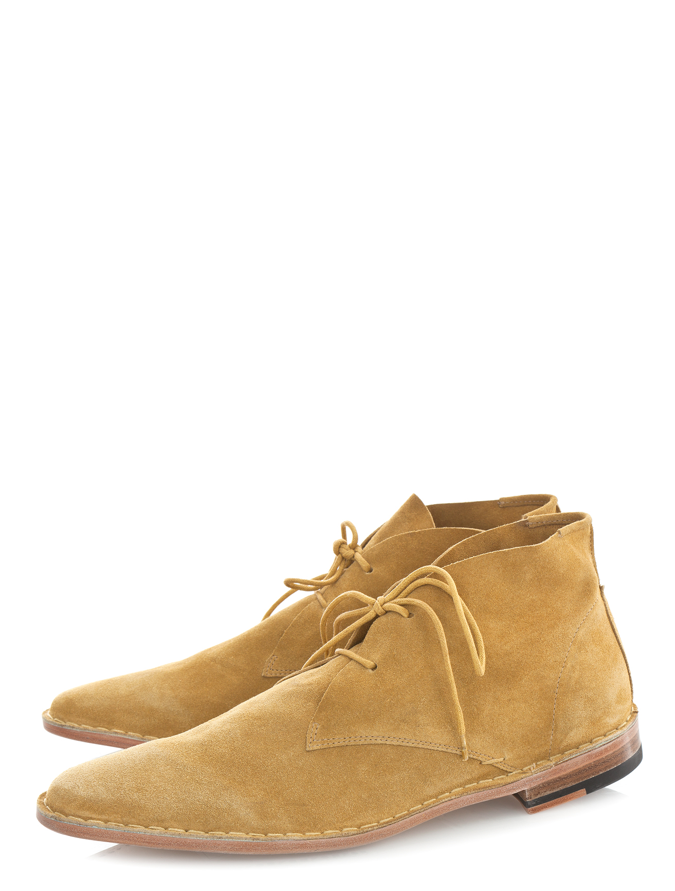 Shipley & Halmos Max Suede Leather Desert Boots in Yellow for Men ...
