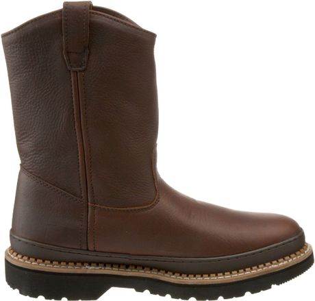 Georgia Boot Mens Giant 9 Pull On Work Boot in Brown for Men (soggy ...