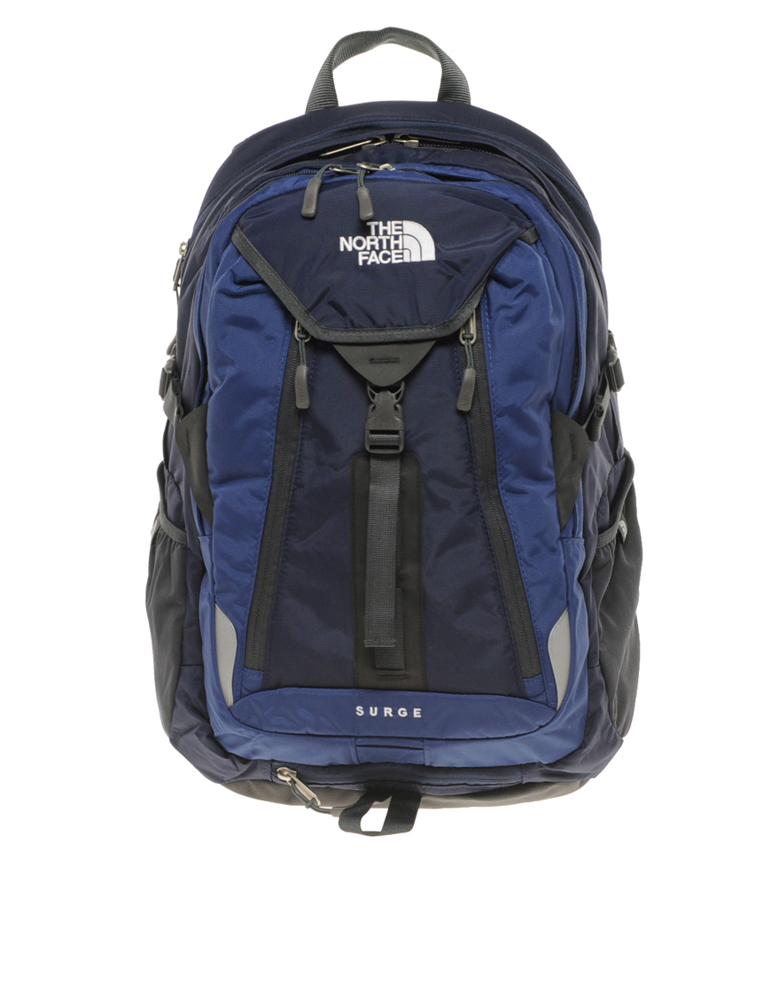 Lyst The north face Surge Backpack in Blue for Men
