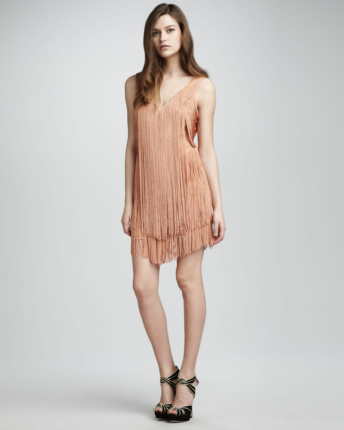 haute hippie fringe dress