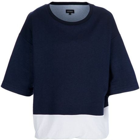Berthold Short Sleeve Sweatshirt in Blue for Men (navy) | Lyst