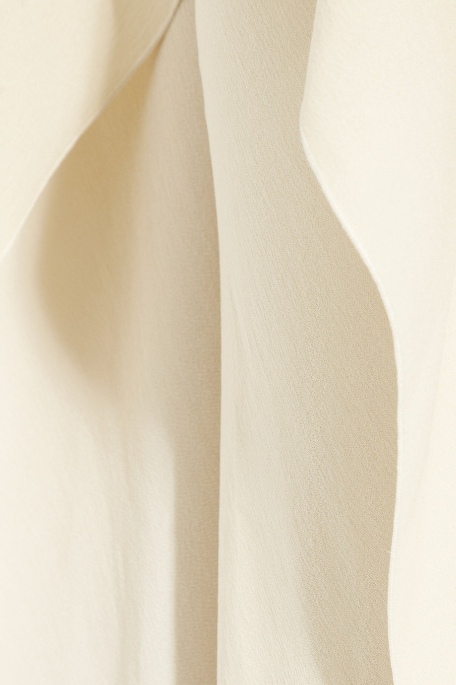 Lyst - Lanvin Asymmetric Washed Silk-crepe Gown in Natural