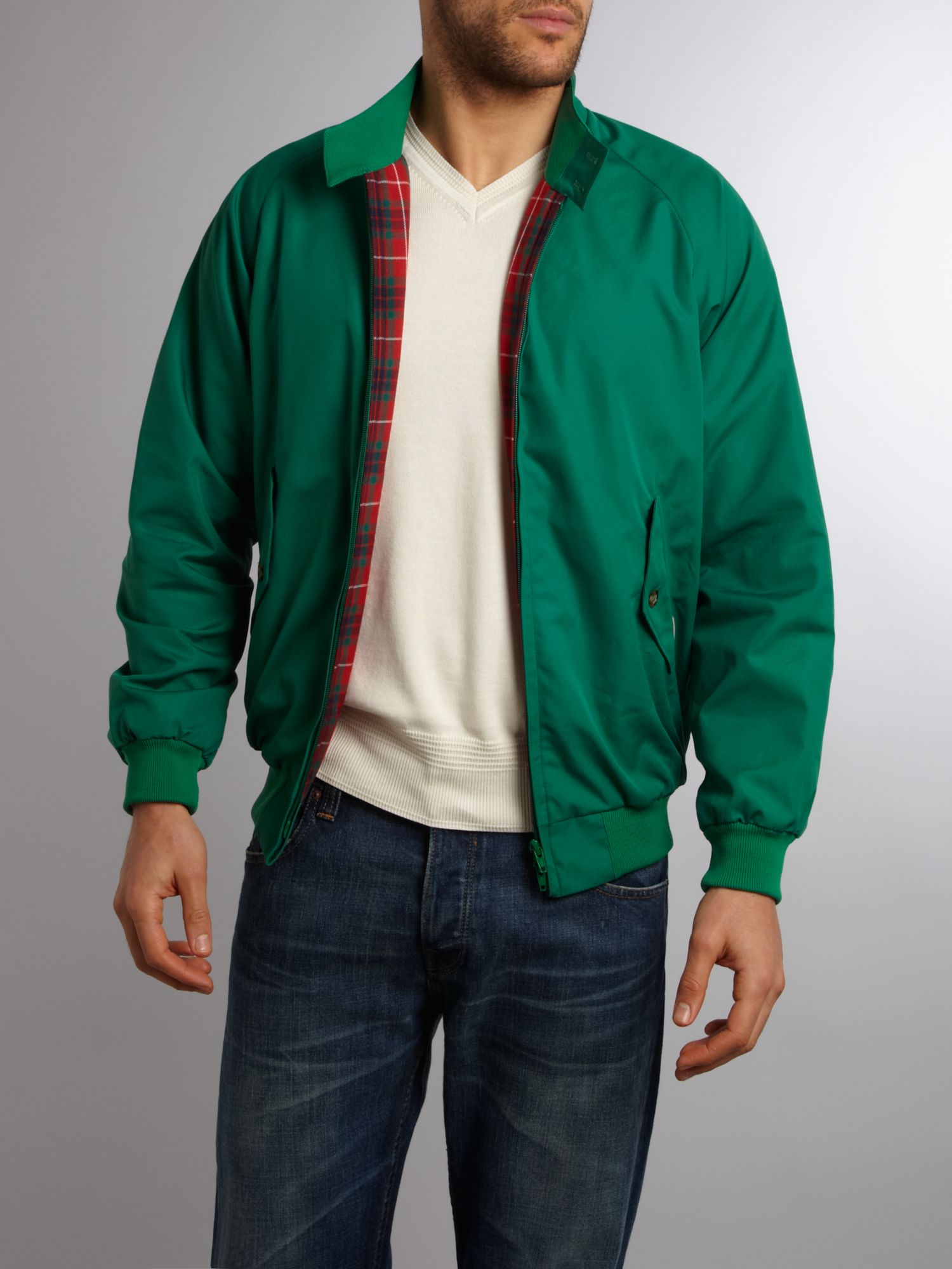 Download Baracuta Electric Blue G9 Harrington Jacket in Green for ...