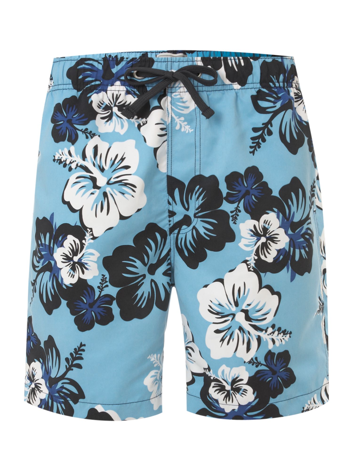 Howick Hibiscus Print Swim Short in Blue for Men (light blue) | Lyst