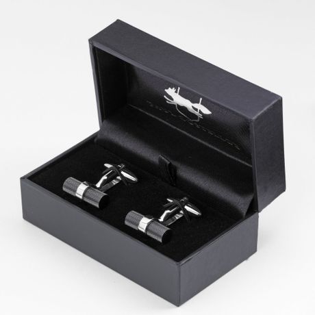 Paul Costelloe Blk Barrel Cufflin in Black for Men | Lyst