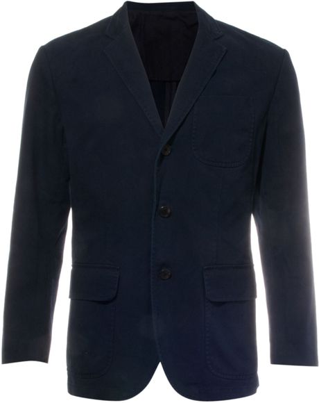 Polo Ralph Lauren Single Breasted Chino Blazer in Blue for Men (navy ...