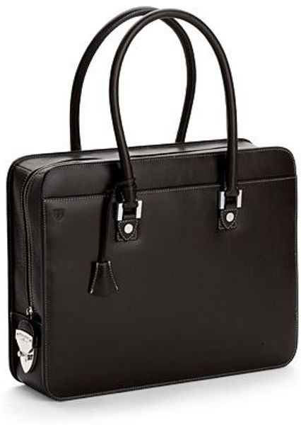 Aspinal Ladies Business Laptop Bag in Black | Lyst