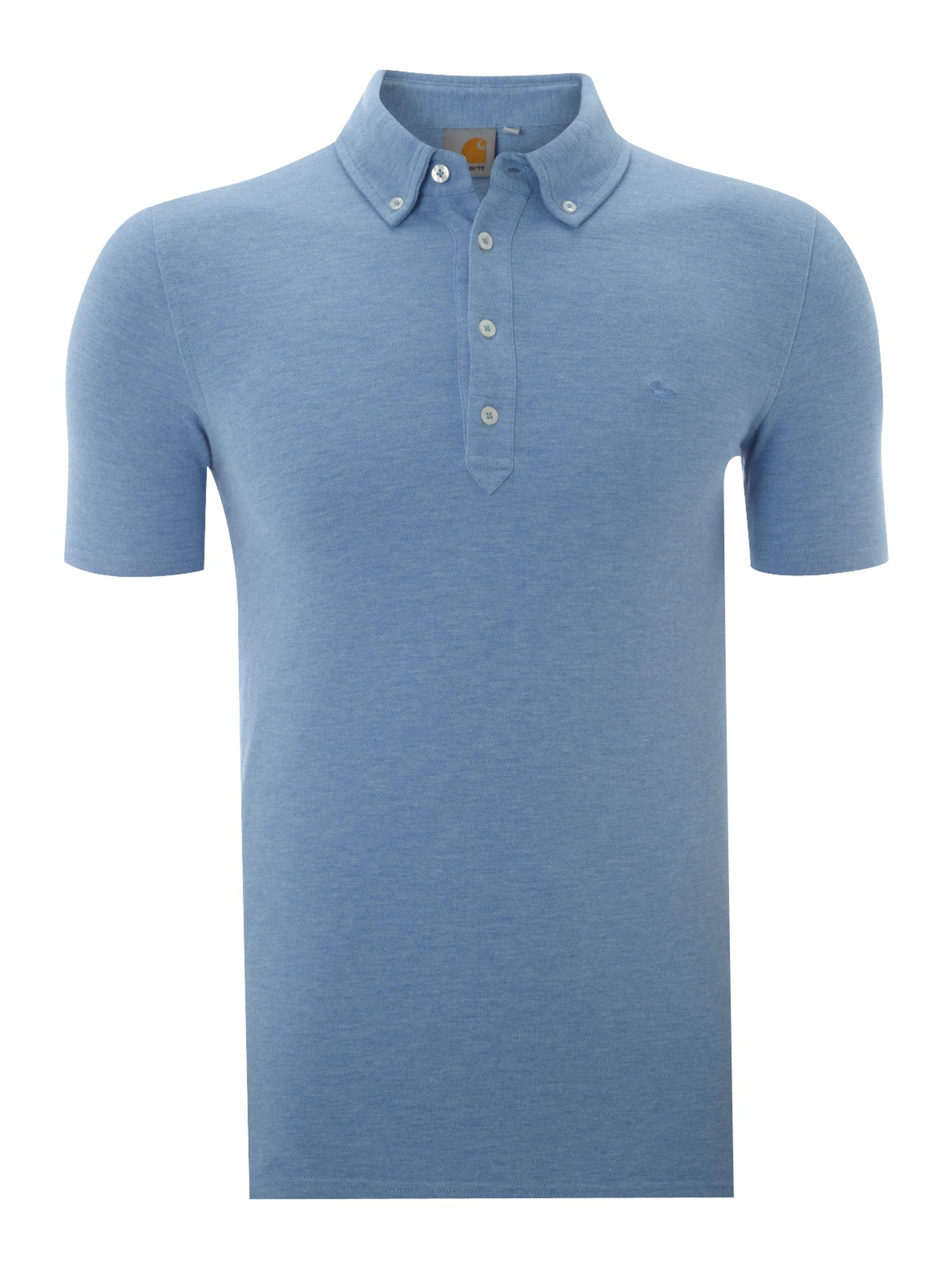 Carhartt Logo Polo Shirt in Blue for Men | Lyst