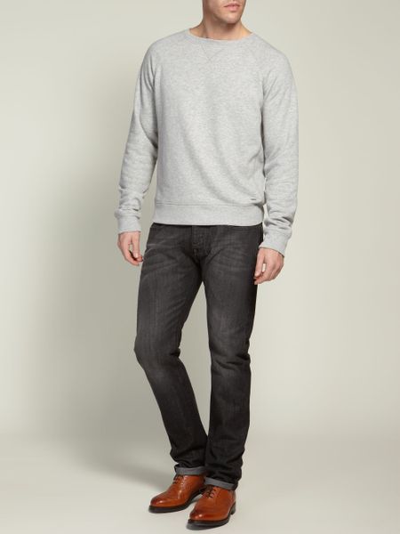 Farrell Mens Crew Neck Sweatshirt in Gray for Men (grey) | Lyst