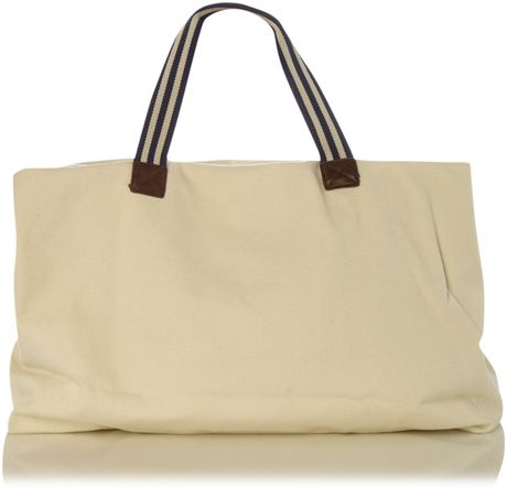 Gant Canvas Shopper Bag in Beige for Men (ecru) | Lyst