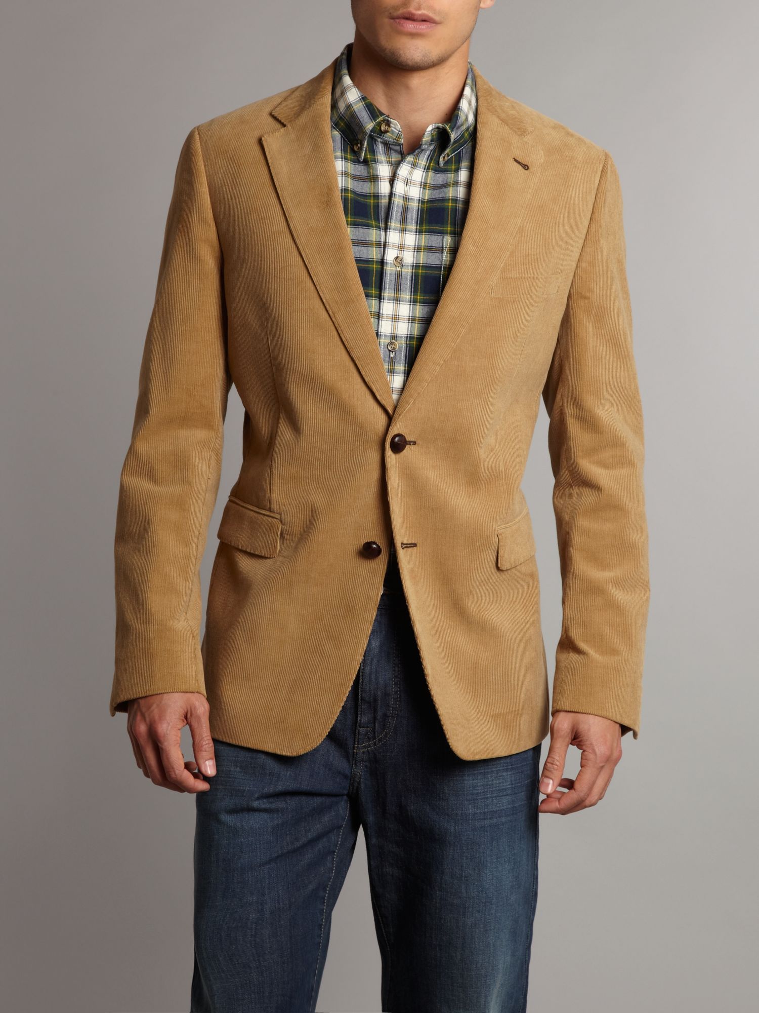 Gant Single Breasted Corduroy Jacket in Brown for Men | Lyst