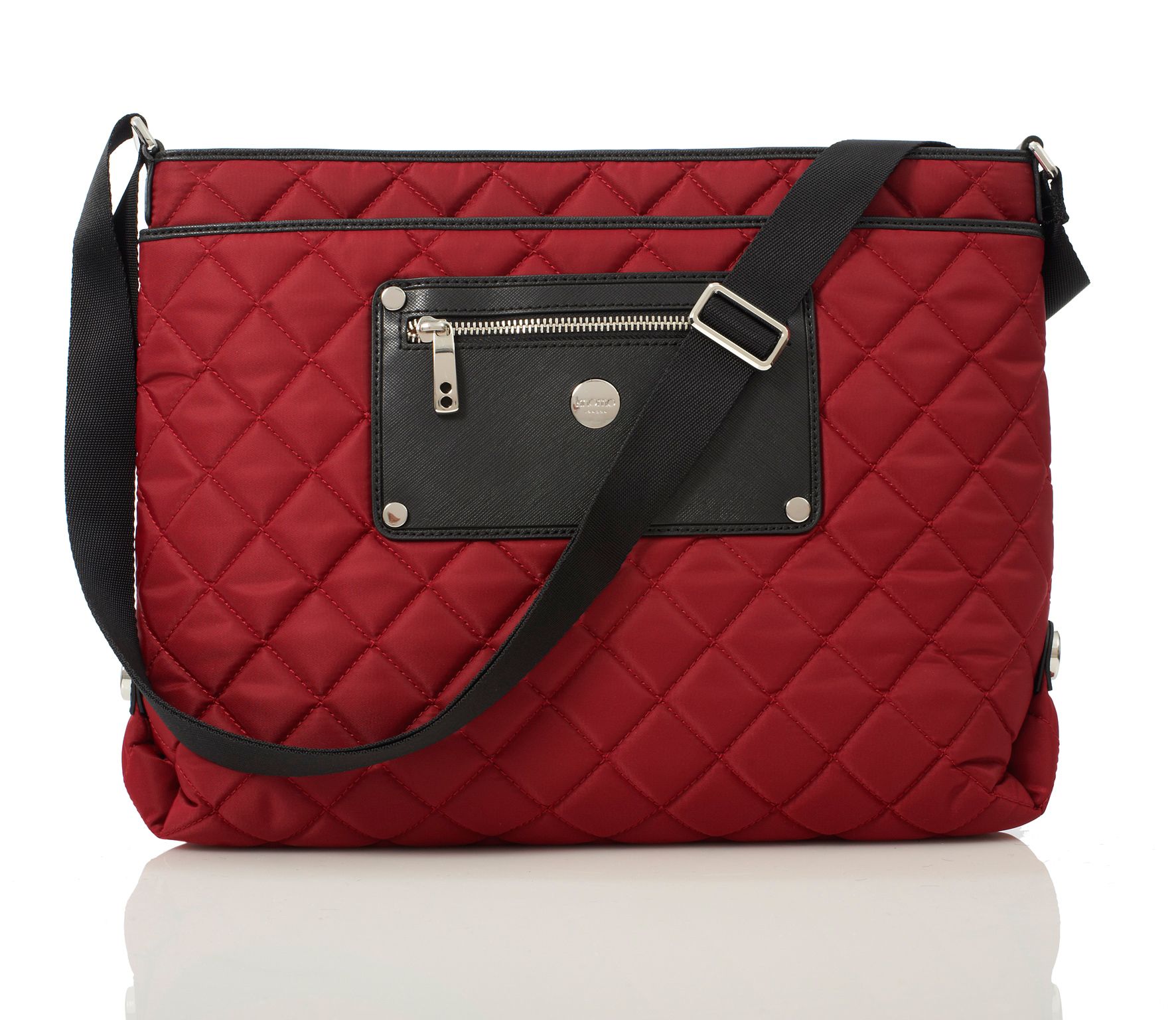 Knomo Silvi Berry Inches Quilted Nylon Cross Body Bag in Brown (berry ...