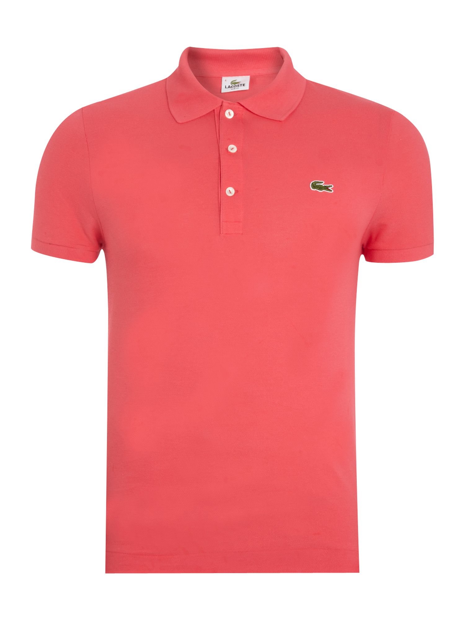 Lacoste Classic Slim Fitted Polo Shirt in Pink for Men | Lyst