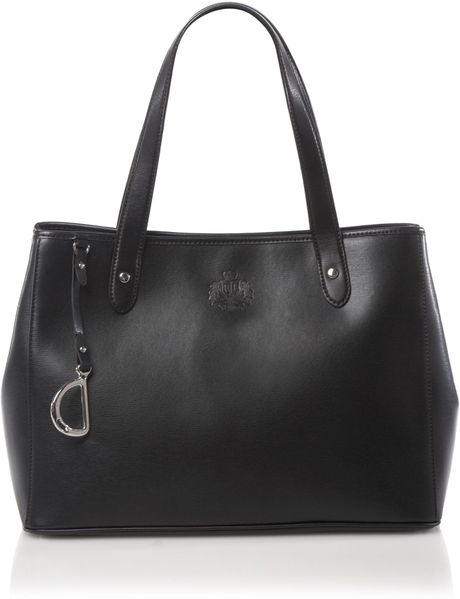Lauren By Ralph Lauren Newbury Large Shopper Bag in Black | Lyst